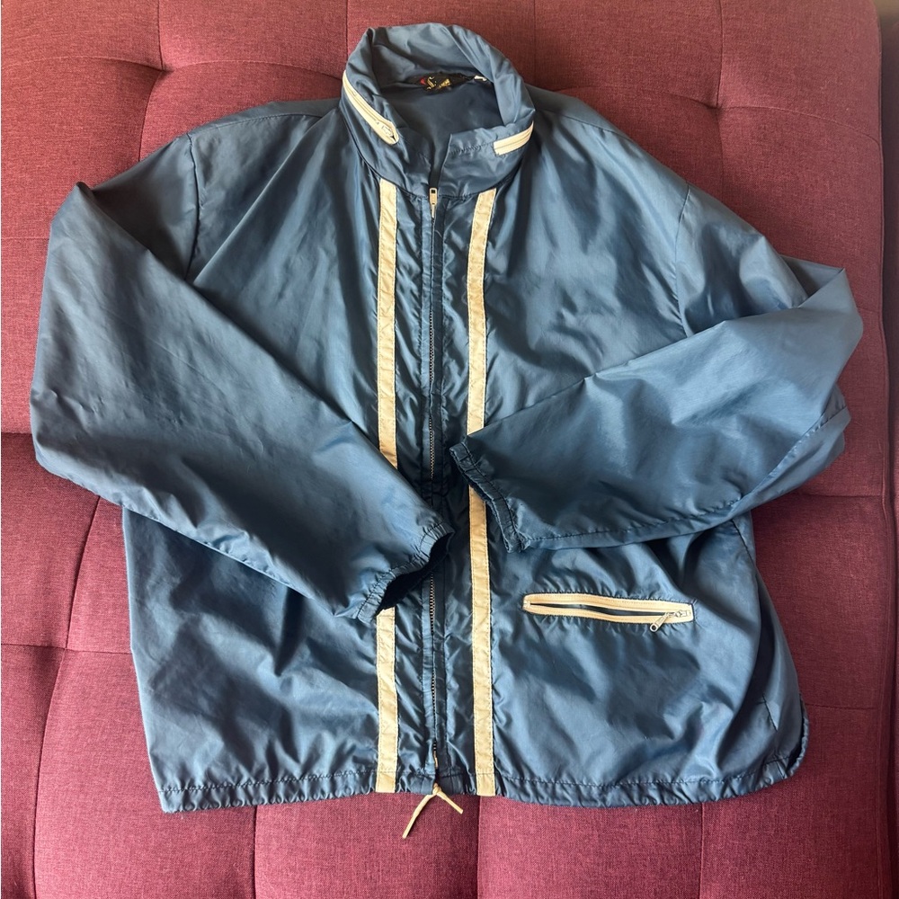 Men's Blue Windbreaker Jacket